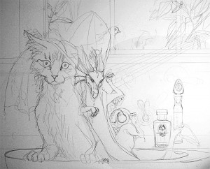 Final drawing Final drawing on board